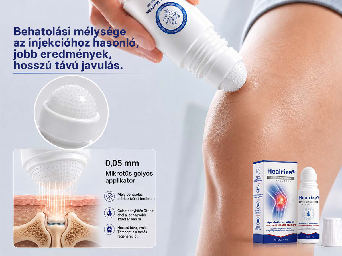 Healrize® 💠 0,05 mm-es mikrotűs roller | Precíz és egyszerű otthoni bőrápolás 🏃‍♀️