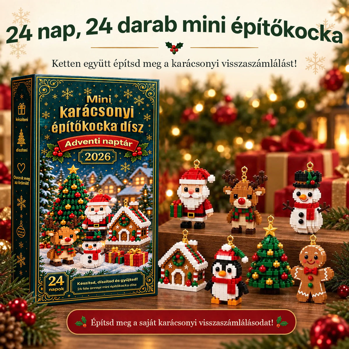 Billhol®✨ KARÁCSONYI KÜLÖNLEGESSÉG | 24 napos mini Squishy adventi naptár – minden nap egy aranyos meglepetéssel 🐮🐮