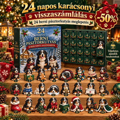 Billhol® Berni pásztorkutya adventi naptár 2026 🐶🎄 – 24 napos karácsonyi meglepetés kutyabarátoknak