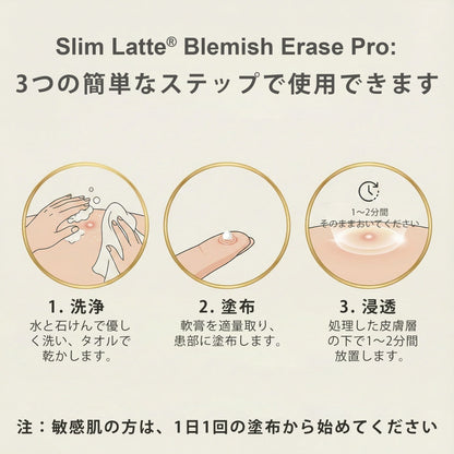 Slim Latte® イボ・シミ集中ケア Proクリーム｜気になる肌悩みに、2週間でなめらかな肌印象へ 🔥
