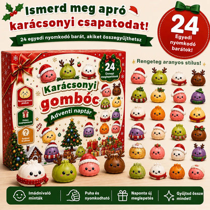 Billhol®✨ KARÁCSONYI KÜLÖNLEGESSÉG | 24 napos mini Squishy adventi naptár – minden nap egy aranyos meglepetéssel 🐮🐮