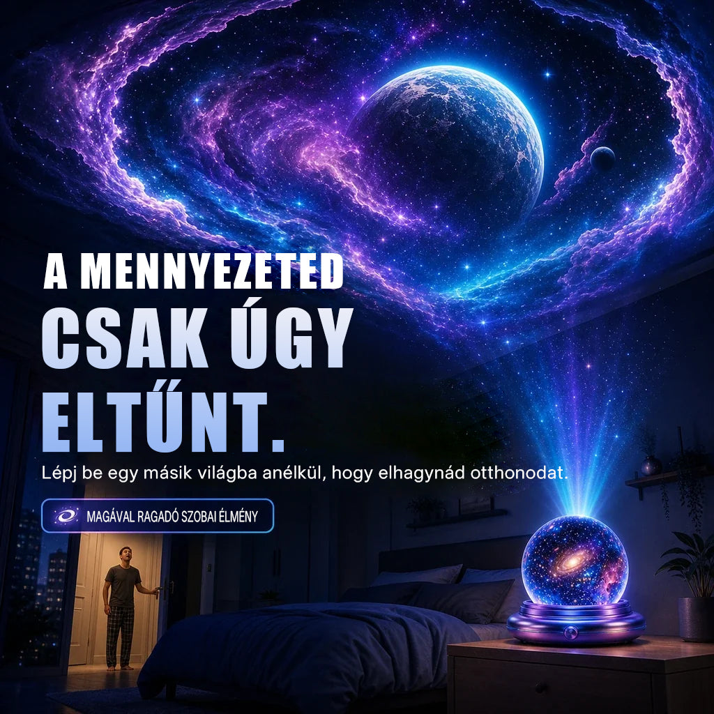 Billhol® ✨ Új generációs intelligens éjszakai fényprojektor – Dinamikus 5D holografikus látvány HD-minőségben🌺