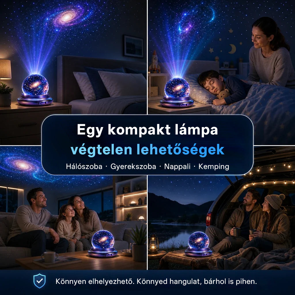 Billhol® ✨ Új generációs intelligens éjszakai fényprojektor – Dinamikus 5D holografikus látvány HD-minőségben🌺