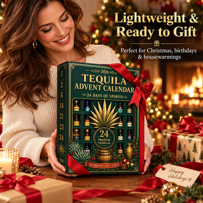 24-day decorative miniature tequila bottle advent calendar